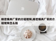 精密模具厂家的介绍视频,精密模具厂家的介绍视频怎么拍