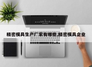 精密模具生产厂家有哪些,精密模具企业