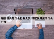 精密模具是什么行业大类,精密模具属于什么行业