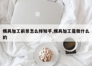 模具加工前景怎么样知乎,模具加工是做什么的