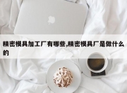 精密模具加工厂有哪些,精密模具厂是做什么的